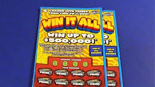 SOOD 777: TWO $5 WIN IT ALL Florida Lottery Scratch Tickets