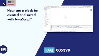 FAQ 005398 | How can I create and save a block using JavaScript?