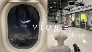 출국 vlog ✈️ | 이 시국 반려견과 태국 입국기 | 태국 Test\u0026Go 격리 | 휑한 인천공항