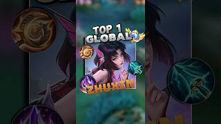 Top 1 Global Zhuxin, Rekomendasi build top global zhuxin dengan sky piercer #topglobal  #mlbb #game