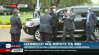 DP Ruto, Raila receive President Uhuru at Bomas | #BBIReport