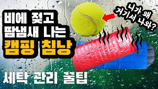 침낭 세탁 관리 꿀팁 | 1년에 한번은 꼭 하세요 | 테니스공의 비밀 | 캠핑장비 | 캠핑용품 세탁 건조 관리