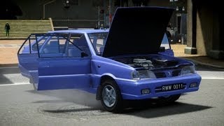 GTA IV 1998 Daewoo-FSO Polonez Caro Plus 1.6 GSI Crash Testing - Insanegaz