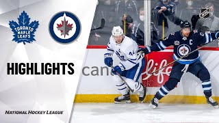 Maple Leafs @ Jets 3/31/21 | NHL Highlights