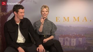 EMMA interview: Callum Turner \u0026 Mia Goth teach us how to properly hold a cup of tea