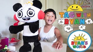 Sean Plays Hide and Seek and Tag with Combo Panda | Ryan's World Walking Combobunga Panda Toy