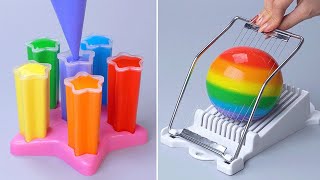 🌈 Satisfying Rainbow Cake Decorating For Any Occasion | Yummy Colorful Dessert Recipe