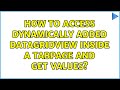 How to access dynamically added DataGridView inside a TabPage and get values?