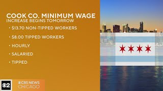 Minimum wage increasing for Cook County workers