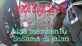 Cara membuat pompa angin darurat dari udara knalpot