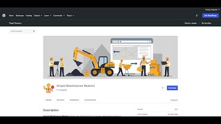Simple Maintenance Redirect (WordPress Plugin)