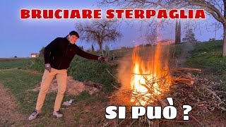 FUOCO IN SICUREZZA🔥 bruciare potature rispettando la legge