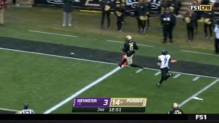 Purdue pick six gets called back after returner high steps into the endzone