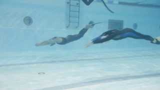 Riga Freediving Cup 2014 DYN Ulf Lindberg 200m, Natalia Ovodova 169m