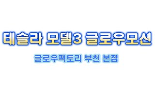 테슬라모델3 엠비언트  시대의흐름에 맞게 글로우모션 시공완료!