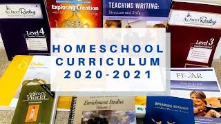 Homeschool Curriculum 2020-2021: 5th grade, 3rd grade, and Kindergarten