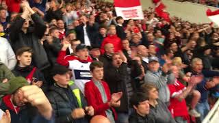 Sheffield United fans angry over disallowed goal run at boro fans lol