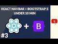 Create a React Navbar using Bootstrap 5 under 10 minutes - React Series #3