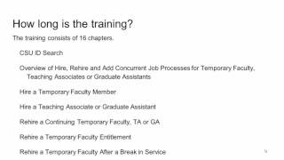 Temporary Faculty Processing — Introduction