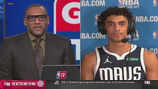 Max Christie joins NBA Gametime to talks Kyrie Irving lead depleted Mavericks past Warriors 111-107