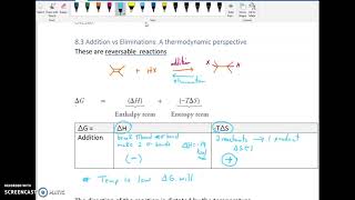 280 8.3 and 8.4 Thermodynamics and Hydrohalogenation