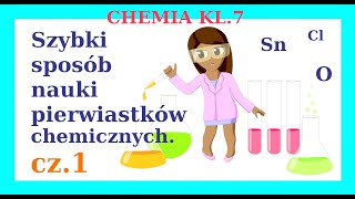 Prosty sposób nauki pierwiastków chemicznych cz.1, klasa 7