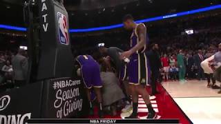 Anthony Davis lucky to  avoid Scary Injury against Portland | NBA | Lakers vs Train Blazers