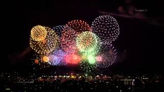 長岡花火 2014 8月2日 [4K] 超大型ワイドスターマイン Nagaoka Fireworks festival