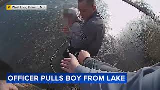 New Jersey police officer rescued boy from icy lake in Monmouth County