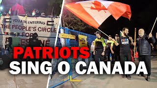 Canadian patriots wake up anti-Israel encampment at U of T with singing of natio