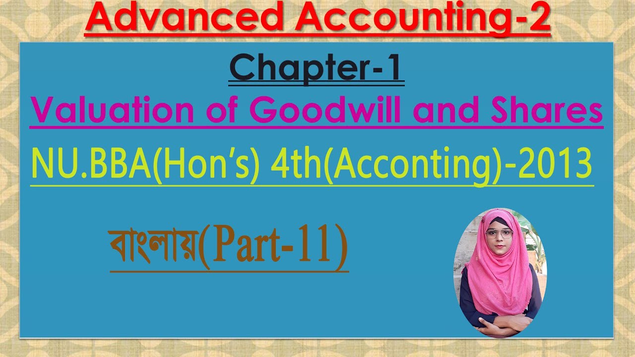 Advanced Accounting 2, Chapter-1 (Part-11) - YouTube