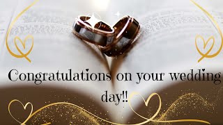 Congratulations on your WEDDING DAY!