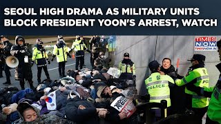 In Visuals-South Korea Standoff| High Drama In Seoul As Military Units Block President Yoon's Arrest