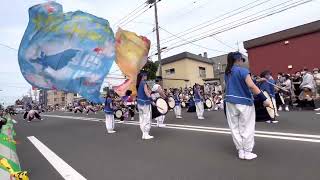 夜桜金魚とまこまいJAPAN with 風雪太鼓　新琴似パレード演舞　第32回YOSAKOIソーラン祭り新琴似会場2日目