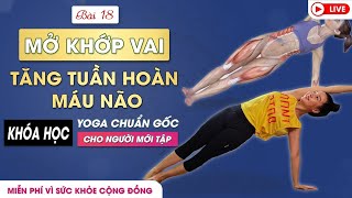 BÀI 18: Bài tập Yoga chuẩn gốc cho người mới tập - Mở khớp vai tăng tuần hoàn máu / Nguyễn Hiếu Yoga