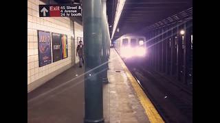 R46s #5726 \u0026 #5490 arriving at 45th Street