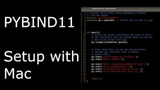 [pybind11] setup with Mac