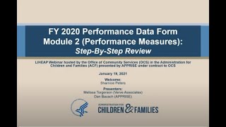 FY 2020 Performance Data Form – Step-by-Step Review of Module 2 (Performance Measures) Webinar
