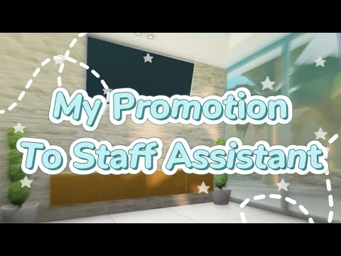 My Promotion To Staff Assistant! (ROBLOX) - YouTube