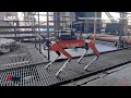 limx dynamics quadruped robot takes on the complex terrain of a steel factory