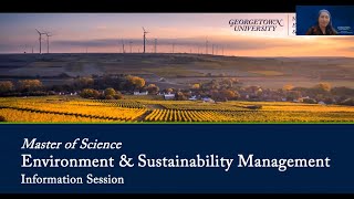 Master of Science in Environment and Sustainability Management Information Session