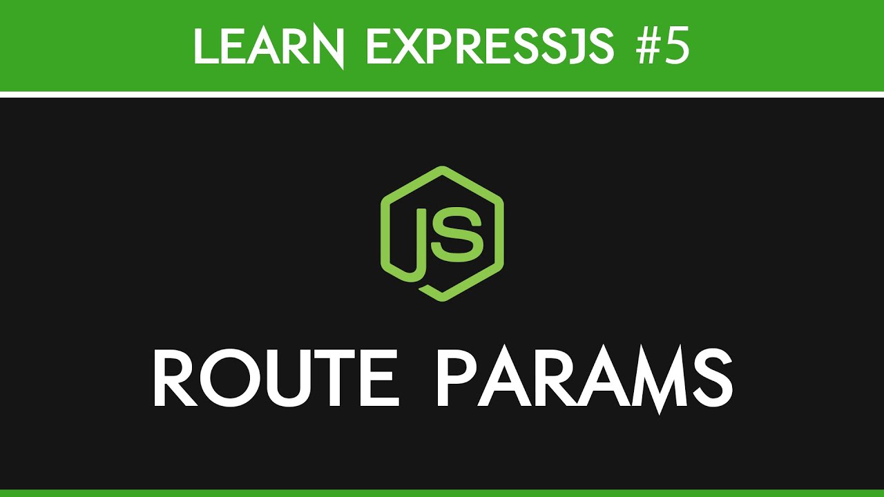Expressjs Route Parameters Youtube