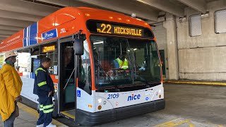 NICE Bus EXCLUSIVE: Onboard 2022 Gillig BRT+ CNG 2109 on the n22!