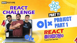 Part 11 | Project 3 OLX | Signup | Log in | React Malayalam Tutorial | React Challenge