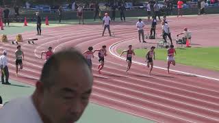 ④男子100m3組目 高体連第23支部秋季競技会20231104