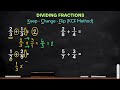 how to divide fractions fraction by a fraction @profd