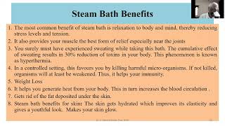 B P Ed Steam Bath Benefifts and Disadvantages Telugu  11 12 2021