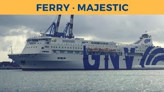 Departure of ferry MAJESTIC in Genova (GNV)