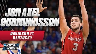 Davidson vs. Kentucky: Jon Axel Gudmundsson hits 6 three-pointers in the First Round