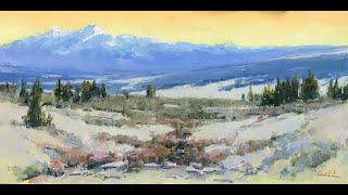 Part 1 Lamar Valley Light with George Coll landscape painting.